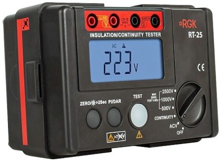 Измеритель сопротивления изоляции RGK RT-25 с поверкой [779708]