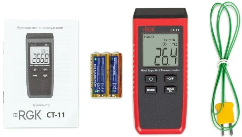 Измеритель температуры RGK CT-11 + поверка контактный [778640]