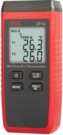 Измеритель температуры RGK CT-12+2шт TR-10W контактный [779920]