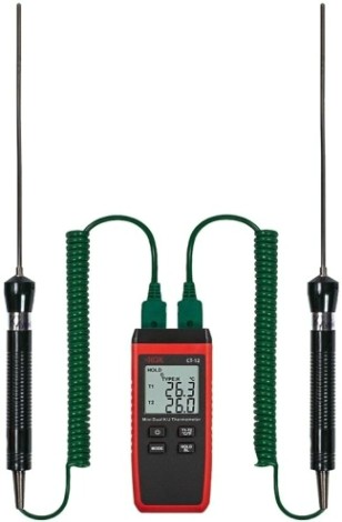 Измеритель температуры RGK CT-12+2шт TR-10W контактный [779920]