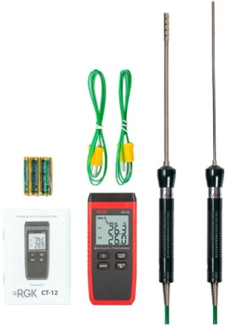 Измеритель температуры RGK CT-12+TR-10A+TR-10W контактный [779845]