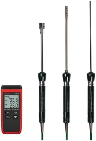Измеритель температуры RGK CT-12 + TR10A + TR10S + TR10W с поверкой контактный [779784]