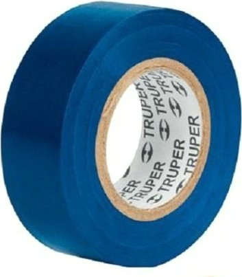 Изолента акриловая TRUPER M-33Z 19 мм х 18 м, синяя [12505]