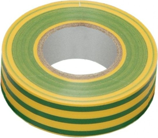 Изолента IEK ПВХ 0.13х15мм (рул. 20м) желт./зел. [UIZ-13-10-K52]