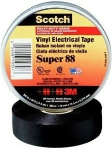 Изолента ПВХ 3M Scotch® Super 88 19 мм х 20 м х 0,22 мм [7100079942]