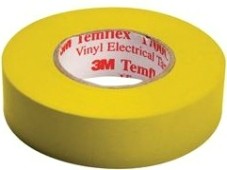 Изолента ПВХ 3M Temflex™ 1300 15 мм x 10 м, желтая [7100081320]