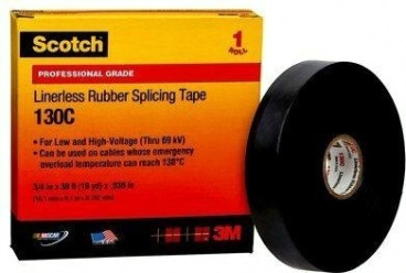 Изолента самослипающаяся резиновая 3M Scotch® 130C 25 мм х 9,1 м [7000006090]