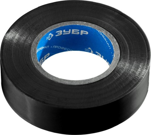 Изолента ЗУБР Электрик-20 черная пвх, не поддерживает горение, 20м (0,16x19мм), [1234-2_z02]