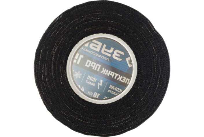 Изолента ЗУБР Про черная Х/Б электрик х/б, 15 м, [1231-15]