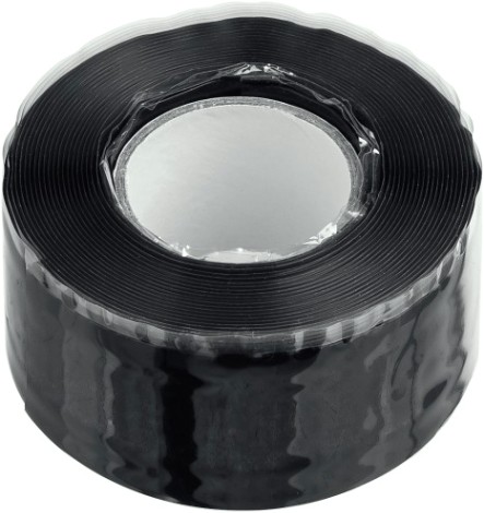 Изолента ЗУБР Силикон черная, самослипающаяся аварийно-ремонтная, 3мх25м [12381-2]