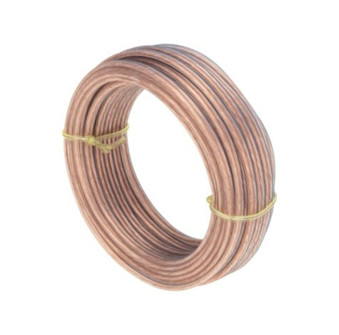 Кабель акустический REXANT 01-6204-3-10 2х0,75мм², прозрачный BLUELINE, 10м