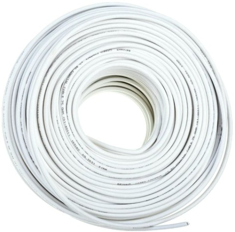 Кабель REXANT 01-4001 ККСВ-В +2х0,5мм, (бухта 100м), белый