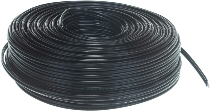 Кабель REXANT 01-4002 ККСВ-П +2х0,5мм, (бухта 100м), черный