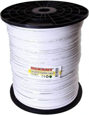 Кабель REXANT 01-4003 ККСВ-В +2х0,5мм, (бухта 305м), белый