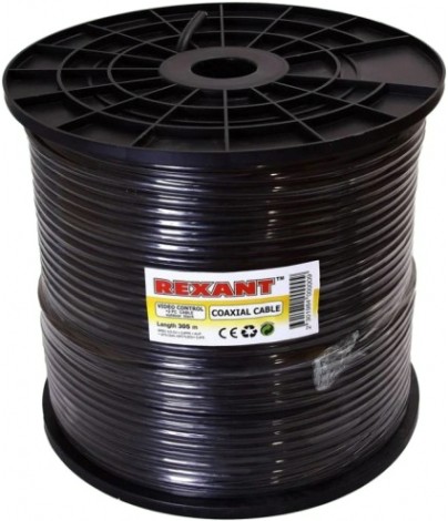 Кабель REXANT 01-4004 ККСВ-П +2х0,5мм, (бухта 305м), черный Кабель REXANT 01-4004 ККСВ-П +2х0,5мм, (бухта 305м), черный
