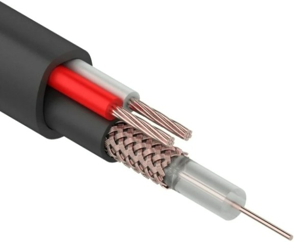 Кабель REXANT 01-4013 КВК-П-1,5 +2x0,50мм², ø6,3 мм, 200м,одножильный