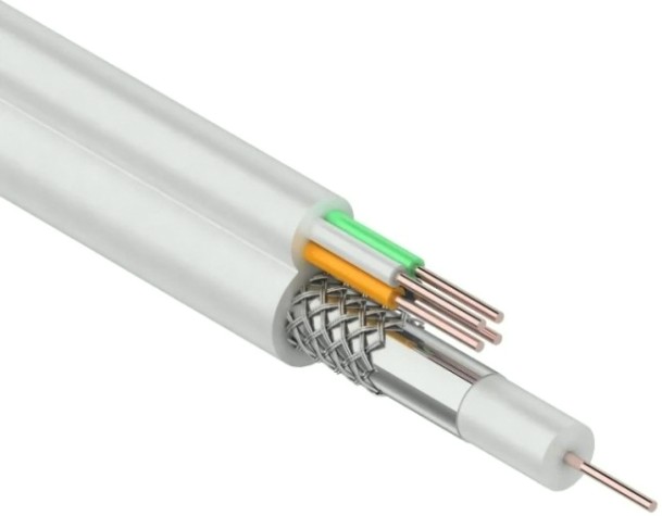 Кабель REXANT 01-4021 ККСВ-В +4х0,5мм, 100м, белый