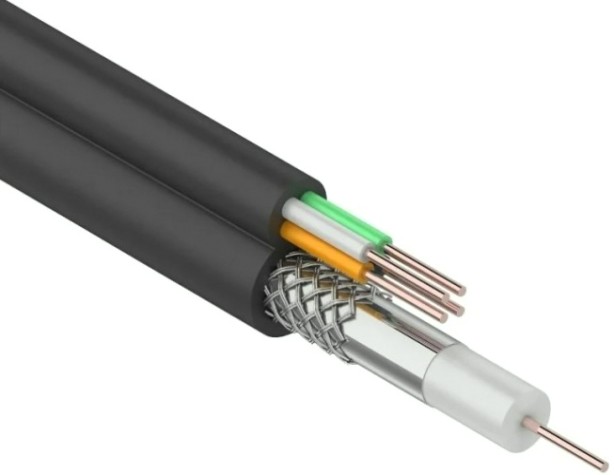 Кабель REXANT 01-4022 ККСВ-П +4х0,5мм, 100м, черный