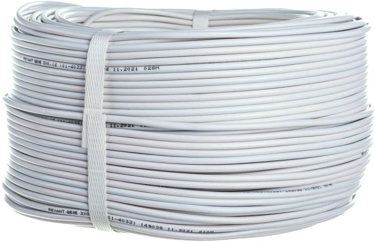 Кабель REXANT 01-4033 ШВЭВ (ШСМ) 3x0,12мм², 200м, белый Кабель REXANT 01-4033 ШВЭВ (ШСМ) 3x0,12мм², 200м, белый