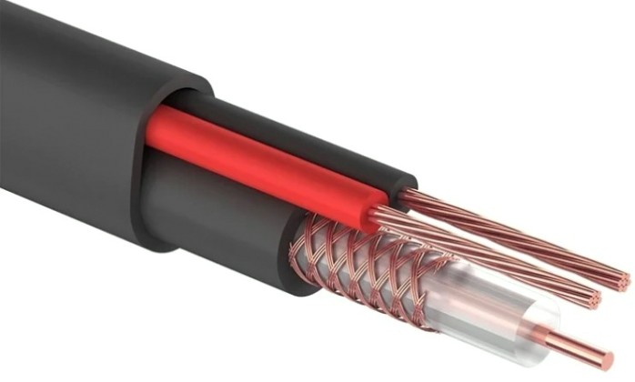 Кабель REXANT 01-4105 КВК-П-2 +2x0,75мм², ø8,0 мм, 200м одножильный, чер