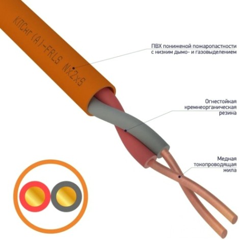 Кабель REXANT 01-4904 КПСнг(A)-FRLS 1x2x1,00мм², 200м