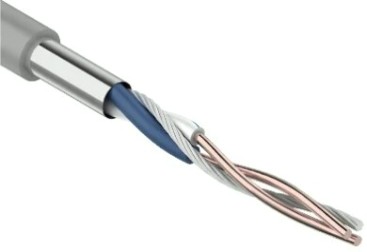 Кабель REXANT F/UTP, CAT 5e, PVC 1х2х0,51мм, 24AWG, внутренний, серый [01-0120]