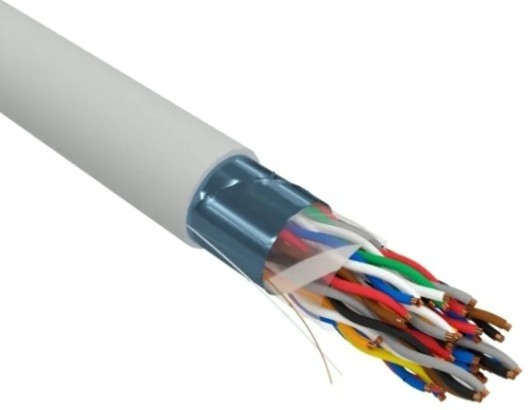 Кабель REXANT F/UTP, CAT 5е, PVC 25x2x0,48мм, внутренний, серый [01-1201-R]