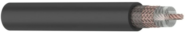 Кабель REXANT RG-213 (50 Oм) Cu/Cu (7х0,70/128х0,15мм) 96% черный, 100м [01-2041]