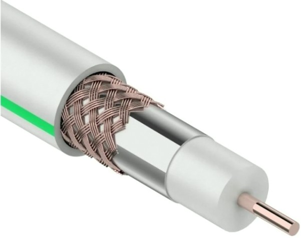 Кабель REXANT SAT 703B (75 Oм), Cu/Al/Cu (1,0/Al/64х0,12мм) 75%, 20м, бел [01-2431-20]
