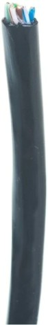Кабель REXANT U/UTP, CAT 5e, PE 4х2х0,50мм, 24AWG внешний, черный, 50мм [01-0045-50]