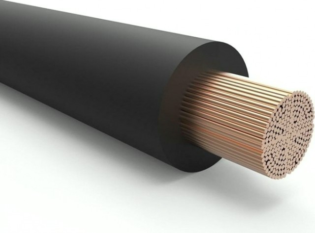 Кабель сварочный ЗУБР КГтп 1x25 mm2 50 м, гост 24334-80 [60017-50]