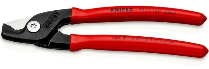 Кабелерез KNIPEX KN-9511160SB Stepcut ø 15 мм, длина 160 мм Кабелерез KNIPEX KN-9511160SB Stepcut ø 15 мм, длина 160 мм