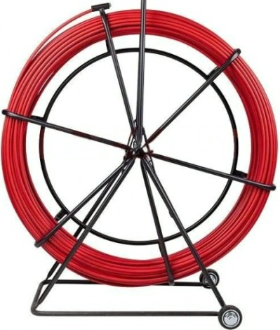 Кабельная протяжка REXANT 47-1110 стеклопруток 100 м, красная (УЗК в тележке)