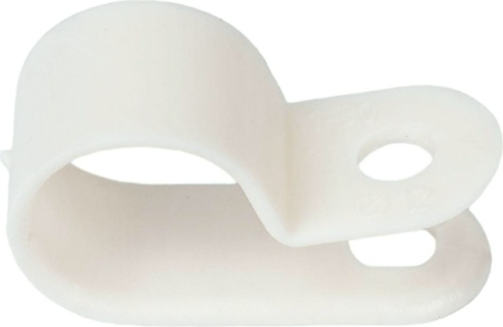 Кабельная скоба под винт REXANT 12 мм, белый упаковка 50 шт. [07-4412]