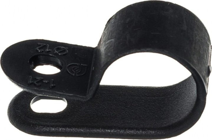 Кабельная скоба под винт REXANT 12 мм, черный упаковка 50 шт. [07-4412-1]