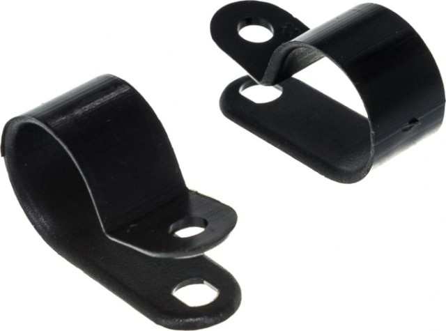 Кабельная скоба под винт REXANT 16 мм, черный упаковка 50 шт. [07-4416-1]