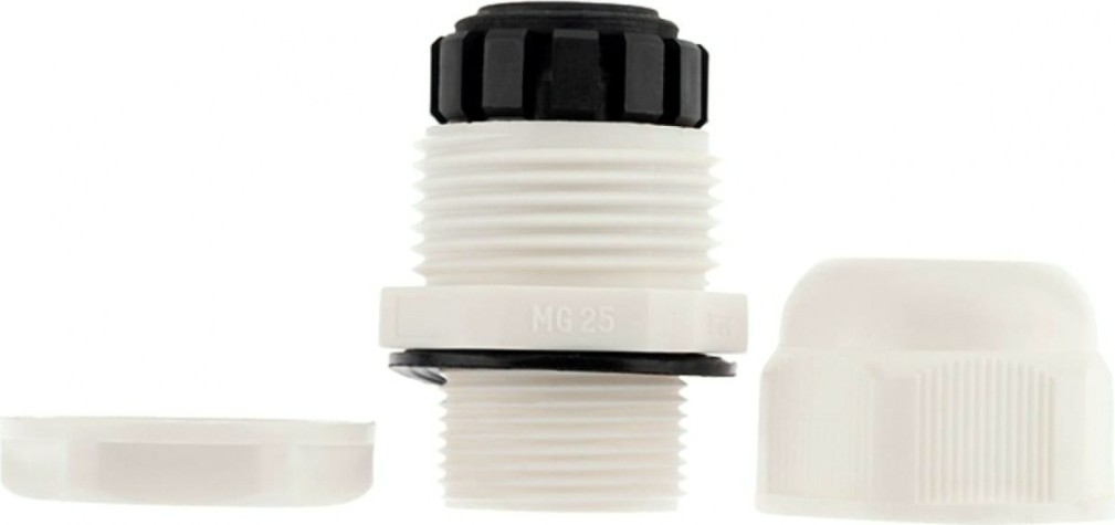 Кабельный ввод REXANT MG-25, 07-8125-2 18-13мм белый, 2 шт [07-8125-2]