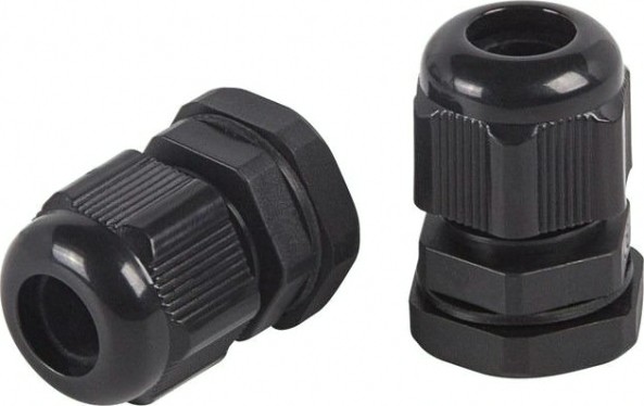 Кабельный ввод REXANT PG-13,5 07-8013-1 (уп 100 шт) 6-12 мм черный [07-8013-1]