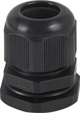 Кабельный ввод REXANT PG-16, 07-8016-1 (уп 100 шт) 10-14 мм черный [07-8016-1]