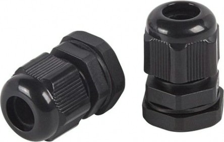 Кабельный ввод REXANT PG-9, 07-8009-1 (уп 100 шт) 4-8мм черный [07-8009-1]