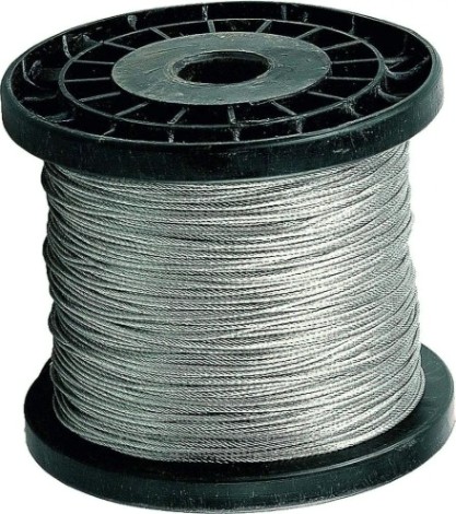 Канат 1,5 мм DIN 3055 для растяжки из нержавеющей стали А2 [А2 1,5 ТН 7х7]