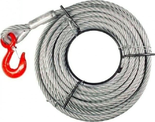 Канат 6,2 мм (100 м) для лебедки TOR с Кч-0,75т 320А опрессовка 1000414 [1000414]