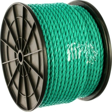 Канат полистиловый КАНАТ ПСТ D-10 мм 3-х прядный тросовой свивки [00-00007831]