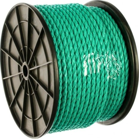 Канат полистиловый КАНАТ ПСТ D-13 мм 3-х прядный тросовой свивки