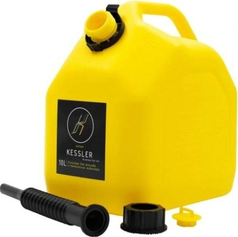 Канистра для ГСМ и технических жидкостей KESSLER универсальная 10 литров желтая [А1-02-02]