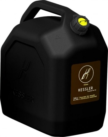 Канистра для ГСМ и технических жидкостей KESSLER универсальная 25 литров черная [А1-02-09]