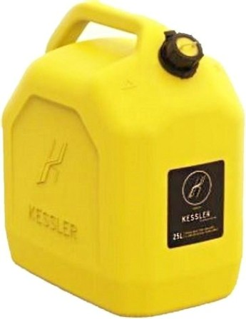 Канистра для ГСМ и технических жидкостей KESSLER универсальная 25 литров желтая [А1-02-04]