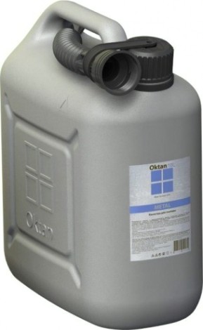 Канистра для ГСМ и технических жидкостей OKTAN 10 литров серая [А1-01-12]
