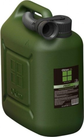 Канистра для ГСМ и технических жидкостей OKTAN Профи 10 литров зеленая [А1-01-08]