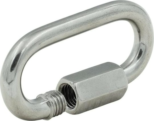 Карабин 10 мм винтовой из нержавеющей стали А4